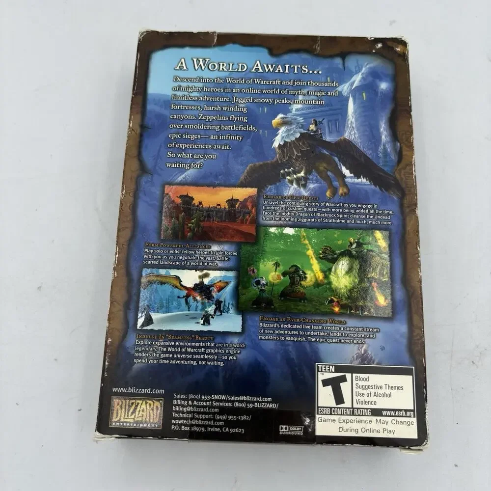 World‎ of Warcraft Computer Game Windows PC & Mac Sealed Unopened Box